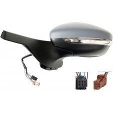 ESPEJO DE PUERTA ELÉCTRICO CALEFACTABLE IMPRIMADO (CON INTERMITENTE & CON PUNTO CIEGO) (4 PINES+5 PINS) -18 (ALTA CALIDAD) (CONVEX)