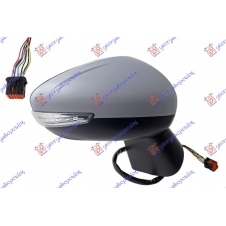 ESPEJO DE PUERTA ELÉCTRICO CALEFACTABLE NEGRO (CON INTERMITENTE CON SENSOR ) 8 PIN (ALTA CALIDAD) (CRISTAL CONVEXO)