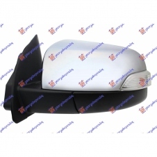 ESPEJO DE PUERTA ELECT. CROMADO CON INTERMITENTE (ALTA CALIDAD) (CRISTAL CONVEXO)