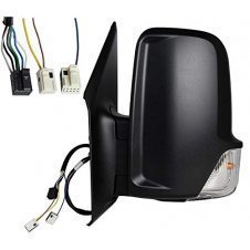 ESPEJO DE PUERTA ELECTR. CALEFACTABLE (LARGO ESPEJO) (CON INTERMITENTE) (CONVEX GLAS) (9 PINS) (ALTA CALIDAD)