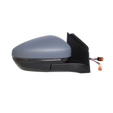 ESPEJO DE PUERTA ELECT. CALEFACTABLE PLEGABLE IMPRIMADO (CON INTERMITENTE & LUZ DE SUELO &SENSOR)(12 PINES) (ALTA CALIDAD) (CRISTAL CONVEXO)