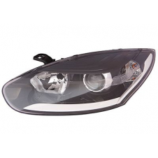 FARO DELANTERO ELEC.FONDO NEGRO MOLDURA SUPERIOR NEGRA (E)(CON MOTOR)