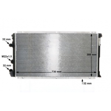 RADIADOR 1.9-2.5-2.8 DTi DIESEL +/- A/C (729x399) -2003