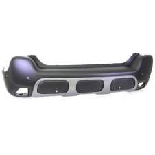 PARACHOQUE TRASERO INFERIOR (CON MOLDURA GRIS) NEGRO (CON 6 SENSORES)