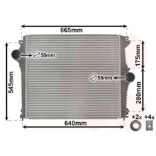 RADIADOR INTERCOOLER 2.2 JTD DIESEL (575x520x32)