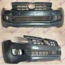 PARACHOQUES DELANTERO NEGRO (CON ORIFICIOS DE MOLDURAS CROMADAS)(CON REJILLAS)