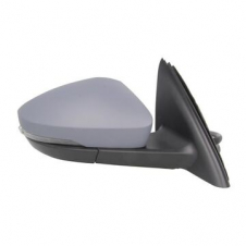 ESPEJO DE PUERTA ELECT. CALEFACTABLE PLEGABLE CON MEMORIA IMPRIMADO (CON INTERMITENTE & LUZ ALUMBRA EL SUELO) (15 PIN) (CRISTAL CONVEXO)