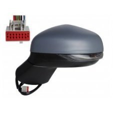 RETROVISOR ELECTRICO PLEGABLE CALEFACTABLE (INTERMITENTE& LUZ DE SUELO&PUNTO SIEGO)(12 PINES)(CALIDAD A) (CRISTAL CONVEXO)