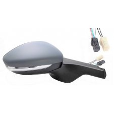 ESPEJO DE PUERTA ELÉCTRICO CALEFACTABLE IMPRIMADO (CON INTERMITENTE CON SENSOR) (6+2 PINES) 18-  (CRISTAL CONVEXO)