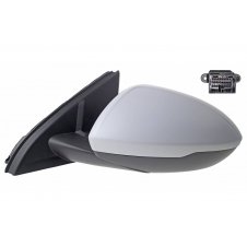 RETROVISOR PLEGABLE CALEFACTABLE IMPRIMADO (LUZ DE SUELO& PUNTO CIEGO) (A QUALITY) (CRISTAL ASFERICO)