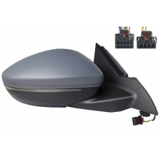 RETROVISOR ELECTRICO PLEGABLE CALEFACTABLE IMPRIMADO (INTERMITENTE &LUZ SUELO&PUNTO CIEGO/SENSOR)(10+4 PINES) (CALIDAD A) (CRISTAL CONVEXO)