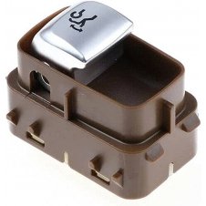 INTERRUPTOR DE APERTURA DE LA TAPA DEL MALETERO (Base marron/Botón plateado/Luz blanca) (4 pines)