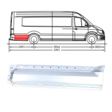 ESQUINA DEL GUARDABARROS TRASERO (PARTE DELANTERA)(1 RUEDA TRASERA)(MODELO MEDIANO) (4489mm)