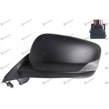 RETROVISOR ELECTRICO CALEFACTABLE NEGRO (INTERMITENTE BOMBILLA 5W/PUNTO CIEGO)(8 PINES) (A QUALITY) (CRISTAL ASFERICO)