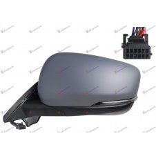 RETROVISOR ELECTRICO CALEFACTABLE IMPRIMADO (INTERMITENTE LED/PUNTO CIEGO)(8 PINES)(A QUALITY) (CRISTAL ASFERICO)