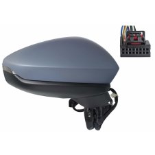 RETRORISOR ELECTRICO CALEFACTABLE PLEGABLE IMPRIMADO INTERMITENTE LED(MEMORIA)(14 PINES) (A QUALITY) (CRISTAL ASFERICO)