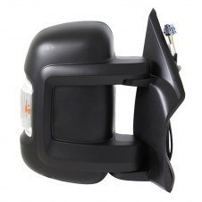 RETROVISOR ELECTRICO CALEFACTABLE PLEGABLE(CORTO) (INTERMITENTE BOMBILLA 16W/ANTENA) (10 PINES) (CRISTAL CONVEXO)