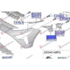 REJILLA LATERAL PARACHOQUE DELANTERO(O)