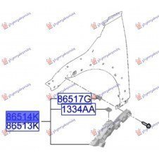 SOPORTE LATERAL PARACHOQUE DELANTERO DE PLASTICO (O)