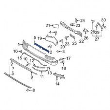SOPORTE SUPERIOR PARACHOQUE TRASERO (O)