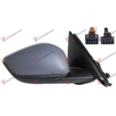 RETROVISOR ELECTRICO CALEFACTABLE PLEGABLE IMPRIMADO(INTERMITENTE&LUZ DE SUELO& SENSOR) (10H10P+4H2P) (A QUALITY) (CONVEXO)