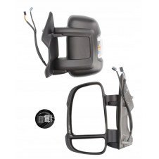 ESPEJO DE PUERTA ELÉCTRICO CALEFACTABLE PLEGABLE CORTO BRAZO 9 CM(8 PINES+4 PINES)(CON INTERMITENTE WY5W CON SENSOR)(CRISTAL CONVEXO)(CALIDAD A)