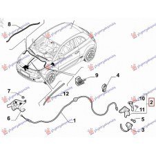 MANETA INTERIOR PARA ABERTURA DE CAPO(O)