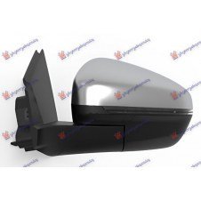 RETROVISOR ELECTRICO PLEGABLE CALEFACTABELE(TAPA CROMADA)(INTERMITENTE/LUZ DE CUELO) (10H8P+10H2P) (CONVEXO)