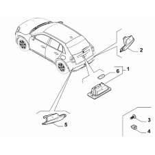 LUZ PORTAMATRICULAS(O)