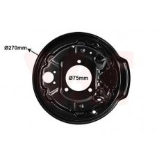 PANEL DE SALPICADURAS DE DISCO DE FRENO TRASERO (TAMBOR) (PARA VEHÍCULOS SIN ABS)