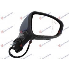 RETROVISOR ELECTRICO PLEGABLE IMPRIMADO CON CAMARA (INTERMITENTE&PUNTO CIEGO/SENSOR) (16 PINES) (CRISTAL ASFERICO)