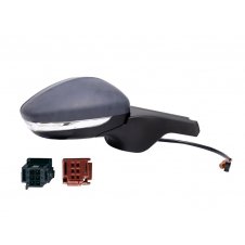 ESPEJO DE PUERTA ELÉCTRICO CALEFACTABLE IMPRIMADO (CON INTERMITENTE & CON PUNTO CIEGO CON SENSOR) (6 PINS+5 PINS) -18 (ALTA CALIDAD) (CONVEX)