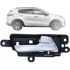 MANETA INTERIOR DE PUERTA DELANTERA/TRASERA PLATEADA