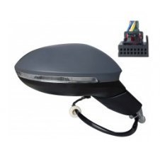 RETROVISOR ELECTRICO CALEFACTABLE IMPRIMADO(MEMORIA) (INTERMITENTE/LUZ DE SUELO) (11 PINES)(CRISTAL CONVEXO)