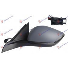 ESPEJO DE PUERTA ELÉCTRICO CALEFACTABLE PLEGABLE IMPRIMADO(INTERMITENTE LED & LUZ DE CUIELO) (18H9P) (A QUALITY) (CONVEXO)