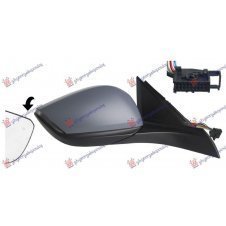 ESPEJO DE PUERTA ELÉCTRICO CALEFACTABLE PLEGABLE IMPRIMADO (INTERMITENTE LED/LUZ DE SUELO/PUNTO CIEGO/SENSOR)(18H12P) (A QUALITY) (CONVEXO)