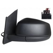 RETROVISOR ELECTRICO CALEFACTABLE NEGRO (5 PINES)(CRISTAL CONVEXO)