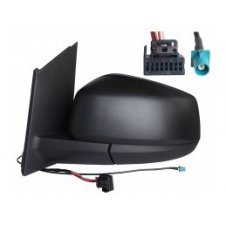 RETROVISOR ELECTRICO CALEFACTABLE NEGRO(ANTENA) (6 PINES)(CRISTAL CONVEXO)