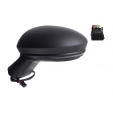 RETROVISOR ELÉCTRICO CALEFACTABLE NEGRO (CON INTERMITENTE)(7 PINES) (CRISTAL ASFERICO)