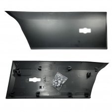 MOLDURA GRIS  CON ORIFICIO PARA LUZ  MODELO RUEDAS DOBLES DISTANCIA LARGA ENTRE EJES