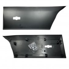 MOLDURA GRIS  CON ORIFICIO PARA LUZ  MODELO RUEDAS DOBLES DISTANCIA LARGA ENTRE EJES