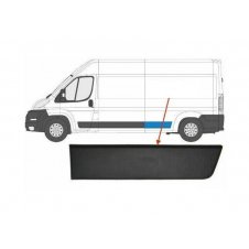 MOLDURA DE GUARDABARROS TRASERO NEGRA (PARTE DELANTERA) (DISTANCIA ENTRE EJES LARGA)