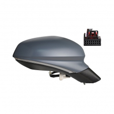 RETROVISOR ELECTRICO PLEGABLE CALEFACTABLE IMPRIMADO CON MEMORIA(INTERMITENTE/LUZ DE SUELO) (16 AGUJEROS/13 PINES)(CALIDAD A)(CONVEXO)