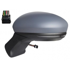 RETROVISOR PLEGABLE CALEFACTABLE IMPRIMADO (INTERMITENTE & PUNTO CIEGO)(10 PINES) (CRISTAL ASFERICO)(CALIDAD A)