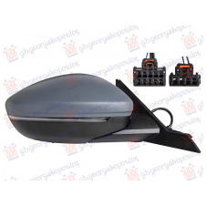 RETROVISOR ELECTRICI IMPRIMADO(INTERMITENTE& SENSOR) (5+2 PINES) (CALIDAD A) (CONVEXO)