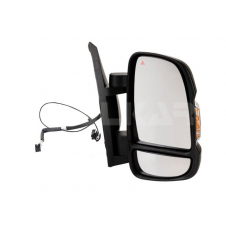 RETROVISOR ELECTRICO CALEFACTABLE PLEGABLE (CORTO) (INTERMITENTE 16W/ ANTENA/PUNTO CIEGO) (8H8P+8H4P) (CALIDAD A) (CONVEXO)