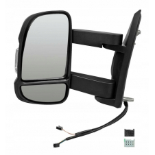 ESPEJO DE PUERTA ELECTRICO CALEFACTABLE  LARGO BRAZO 25 CM(CON INTERMITENTE  WY5W/SENSOR)(10 PINES)(CALIDAD A)(CRISTAL CONVEXO)