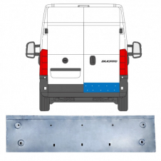 PANEL DE REPARACIÓN PUERTA TRASERA(DOBLE) INFERIOR (H: 24cm)