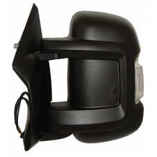 ESPEJO DE PUERTA MANUAL CORTO BRAZO 9 CM(CON INTERMITENTE WY5W CON SENSOR)(4 PINES) (CRISTAL CONVEXO)