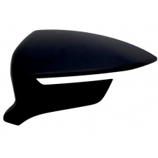 CUBIERTA DEL ESPEJO DE PUERTA NEGRA TEXTURADA
